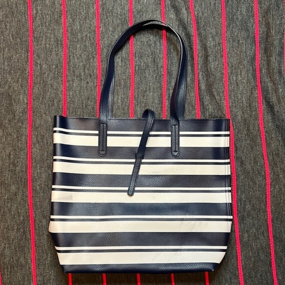 Stripe Unlined Tote